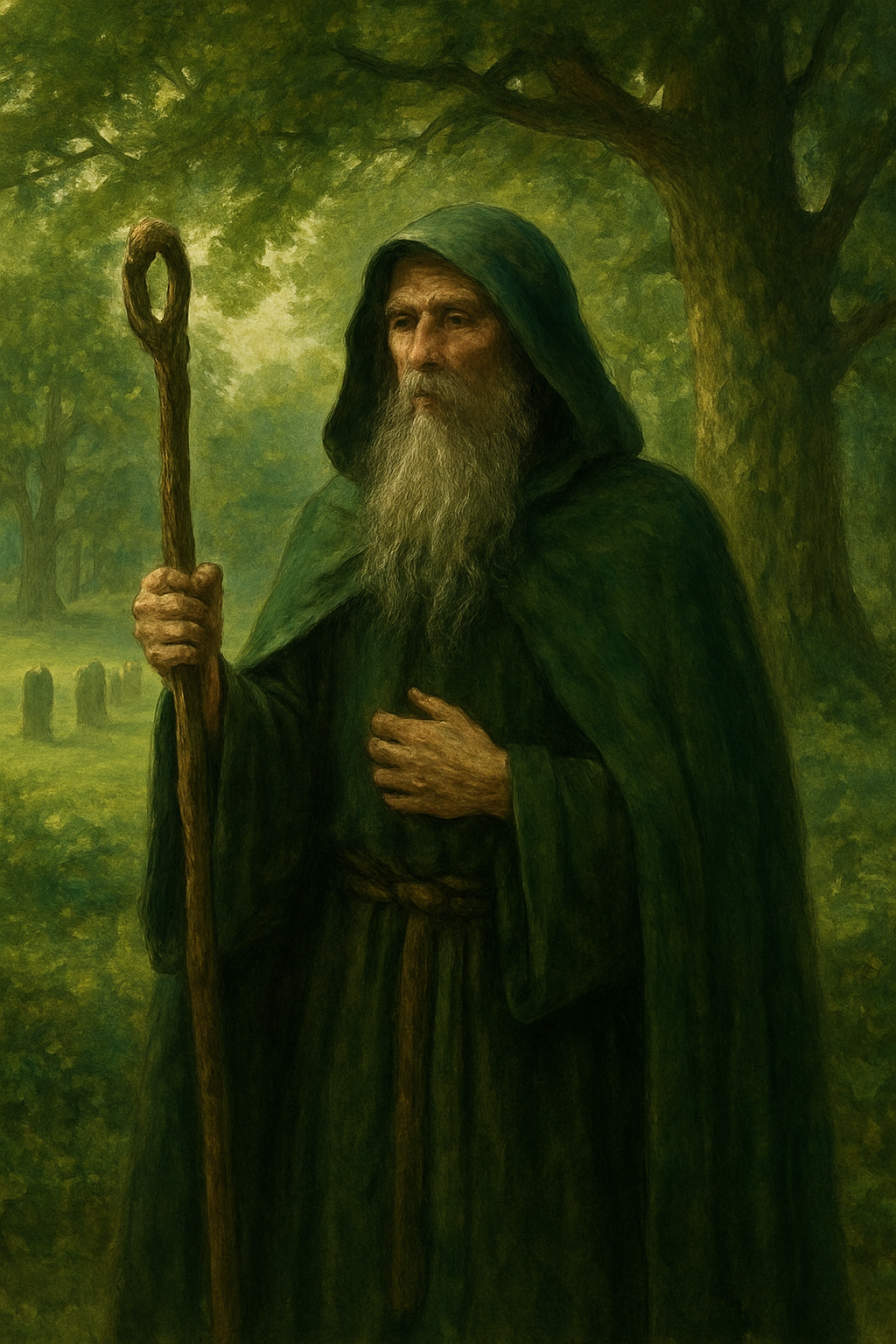 Druid in Green cloak
