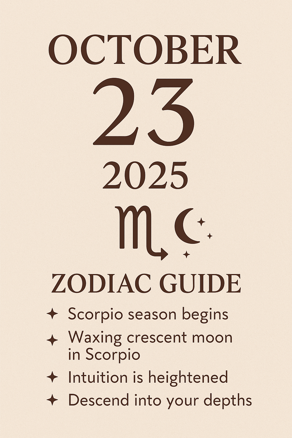 Daily Zodiac Guide — Thursday, October 23, 2025