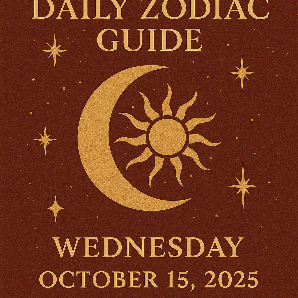 Daily Zodiac Guide — Wednesday, October 15, 2025